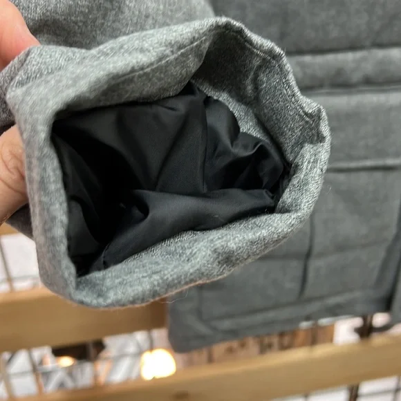 NWT,tahari mens real fur top puffer jacket light grey - Picture 12 of 17